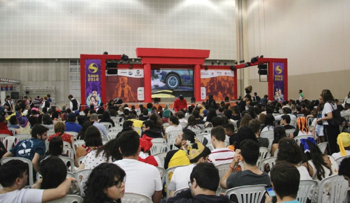 사진2. 지난 27일 브라질 포르탈레자에서 열린 '제 2회 K-콘텐츠 쇼케이스 in 브라질'에서 애니메이션 스크리닝이 진행되고 있다