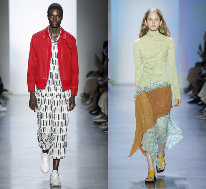 사진 5. 지난 7일 뉴욕패션위크에서 열린 '컨셉코리아 SS 2019'에서 (좌측부터)국내 브랜드 이세(IISE)와 라이(LIE)가 런웨이를 펼치고 있다.