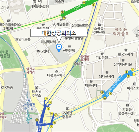 ※ 지하철 2호선 - 시청역 9번 출구 5분거리 ※ 지하철 1호선 - 서울역 3번 출구 5분거리