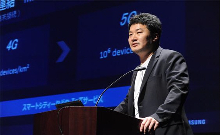 사진3. 지난 4일 일본 도쿄 한일콘텐츠비즈니스포럼에서 삼성전자 임진수 프로 모습.