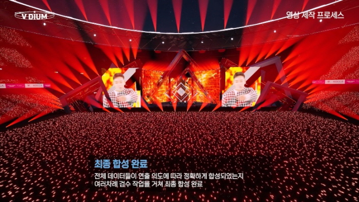 콘진원은 지난해 12월 온라인 공연 전문 스튜디오 ‘KOCCA 뮤직 스튜디오’를 개관했으며, ‘ON THE K’ 기획 공연 시리즈를 통해 KOCCA 뮤직 스튜디오의 최첨단 실감 공연 기술을 선보인 바 있다. | 붙임. KOCCA 뮤직 스튜디오 사진 (1)~(2)
