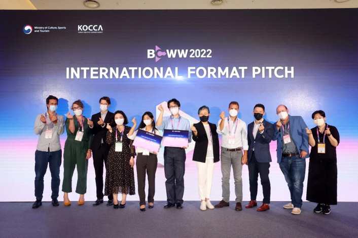 사진3. 지난 8월 31일부터 9월 2일까지 콘진원이 주관한 국제방송영상마켓 BCWW 2022 국제포맷기획안피칭이 진행되었으며, 해외 방송영상 전문가들이 현장에 심사위원으로 참여하여 우수작을 선발했다. 
