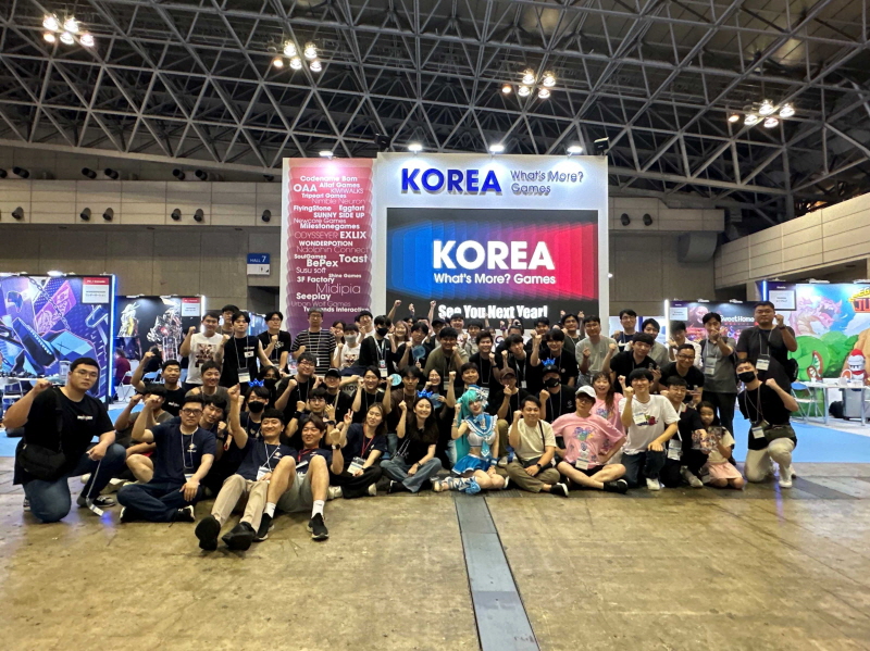 사진 5. 한국콘텐츠진흥원은 지난 21일부터 24일까지 일본 도쿄에서 열린 ‘도쿄게임쇼 2023’에서 한국공동관 운영을 성황리에 마쳤다.