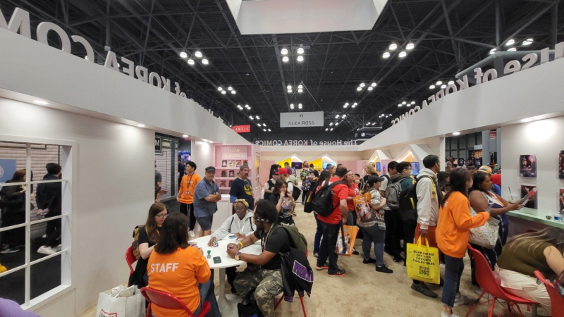 사진2. 콘진원은 지난 10월 12일부터 15일까지 미국 뉴욕에서 개최된 ‘뉴욕 코믹콘 2023(New York Comic Con 2023)’에서 한국공동관을 운영했다.
