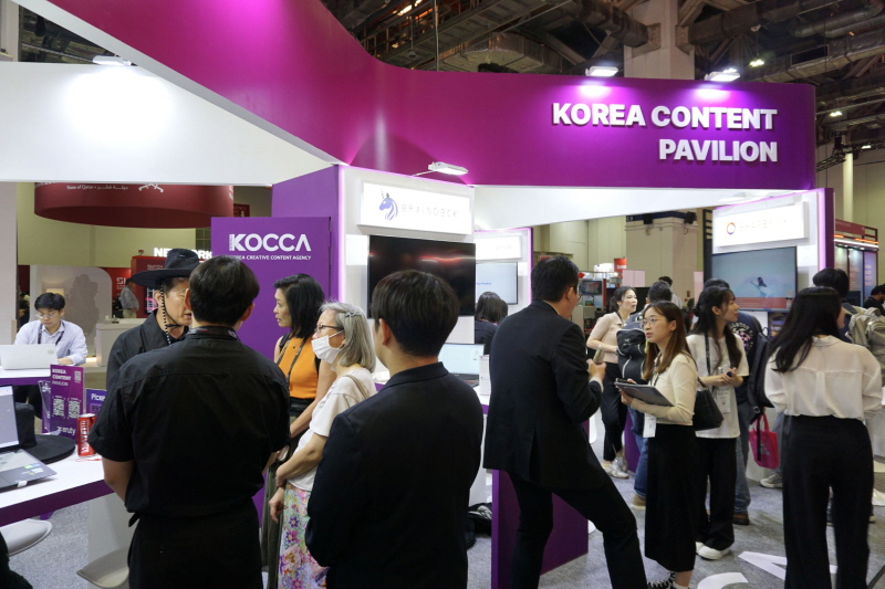 사진 1. K-콘텐츠 파빌리온 현장사진(전경)