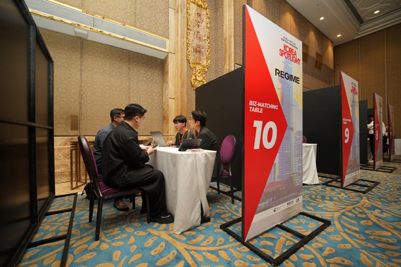 사진 5. 콘진원은 10월 30일부터 31일까지 베트남 호찌민시에서 ‘코리아 스포트라이트 @베트남’을 성공리에 개최했다.(일대일 비즈매칭 현장 사진)