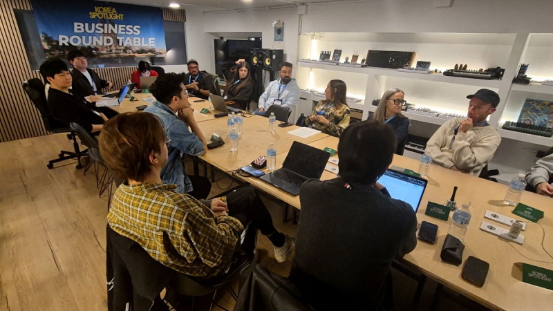 사진 6. 콘진원은 ‘코리아 스포트라이트 @스페인’을 지난 11월 24일~25일, 스페인 바르셀로나에서 성황리에 개최했다. (11.24.(월), ‘코리아 스포트라이트 @스페인’ 비즈니스 프로그램 현장사진)