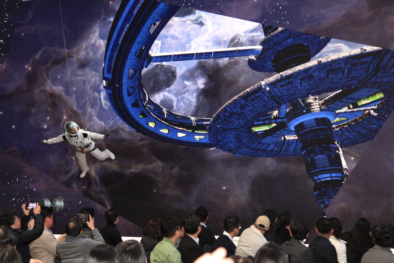 사진 3. 콘진원은 12월 3일, 대전 스튜디오큐브에 조성된 국내 최대 규모이자 최고 사양의 버추얼스튜디오 개관식을 개최했다.