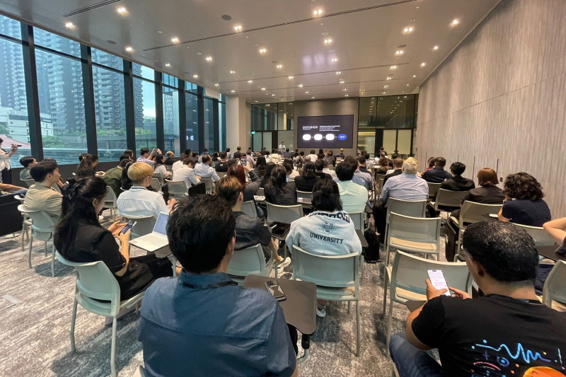 사진1. 콘진원은 지난 11월 17일부터 19일까지 싱가포르 구오코 미드타운에서 ‘콘텐츠 IP 액셀러레이트 인 싱가포르(Content IP Xcelerate in Singapore)’를 개최했다. (데모데이 현장 사진)