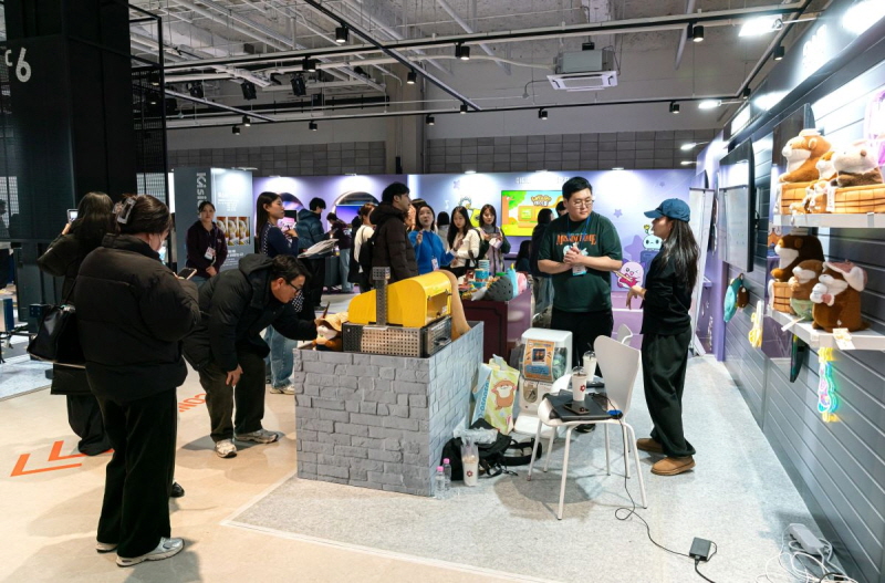 사진 4. 콘진원은 지난 4~6일 코엑스 더플라츠에서 뉴콘텐츠아카데미(NCA) 단기과정 3기 쇼케이스를 개최했다.(프로젝트명: 우소픽 팀 <우소우소짱의 온천 여행기>)