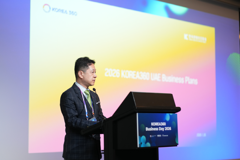 사진2. 콘진원은 아랍에미리트 두바이 인터컨티넨탈 호텔 페스티벌시티에서 1월 29일 ‘2026 코리아360 비즈니스데이’를 성공적으로 개최했다. (박영일 콘진원 UAE 비즈니스센터 센터장)