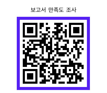보고서 만족도 조사 | qr코드 이미지 | https://rpssurvey.hrcglobal.com/?qn=q250732&gb=2&silsa=1