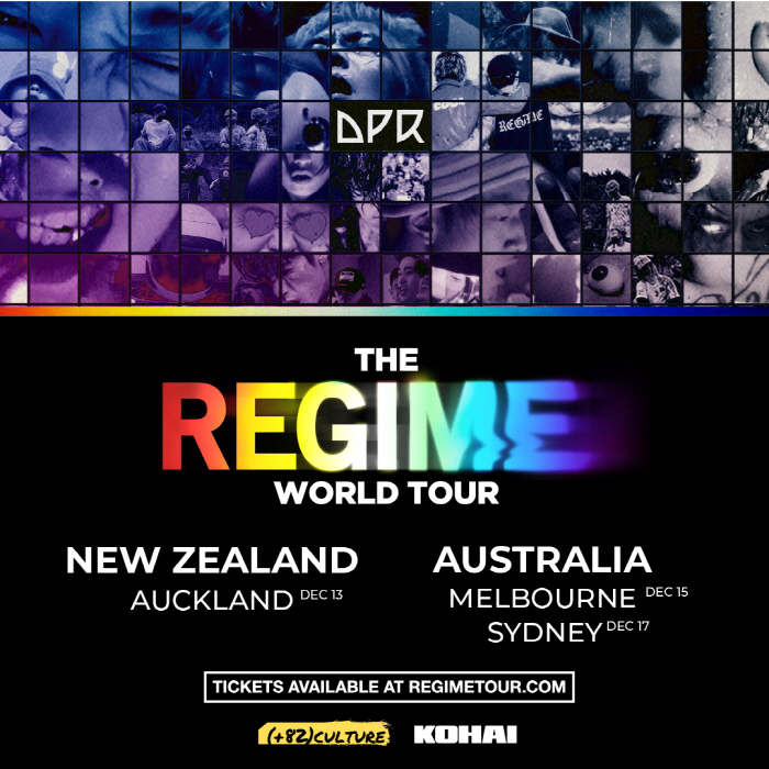 DPR-The Regime 호주, 뉴질랜드 공연 홍보 포스터 - 출처: PLUS82CULTURE 페이스북 계정(@plus82culture)