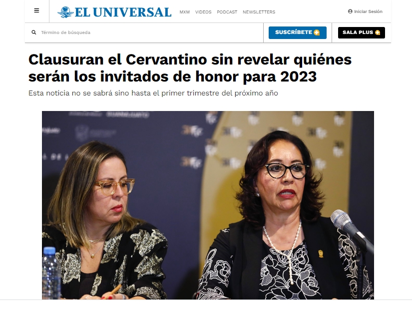 Clausuran el Cervantino sin revelar quiénes serán los invitados de honor para 2023 - 출처: 'eluniversal'