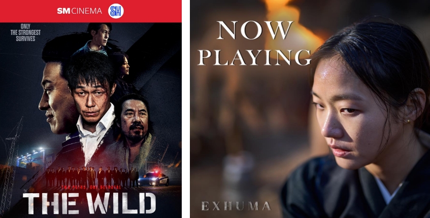 3월 20일 필리핀에서 개봉한 한국 영화 '더 와일드: 야수들의 전쟁'과 '파묘' - 출처: 에스엠시네마 페이스북 계정(@SMCinema)