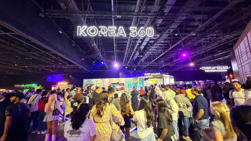 사진1. ‘코리아360’게임엑스포 홍보부스 현장 사진 (1)