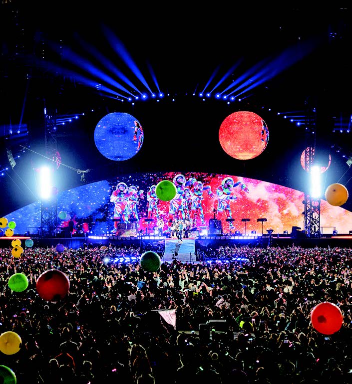 콜드플레이 공연 이미지