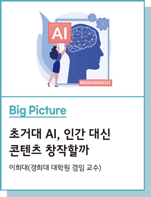 Big Picture : 초거대 AI, 인간 대신 콘텐츠 창작할까 - 이희대(경희대 대학원 겸임 교수)